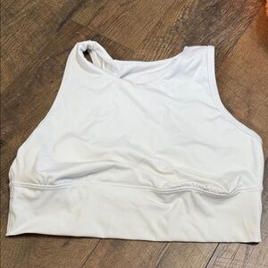 All in Motion White Sports Bra